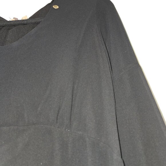 Rinascimento Boho Style Dress with Bell Sleeves Black, size M NWT - Picture 6 of 16